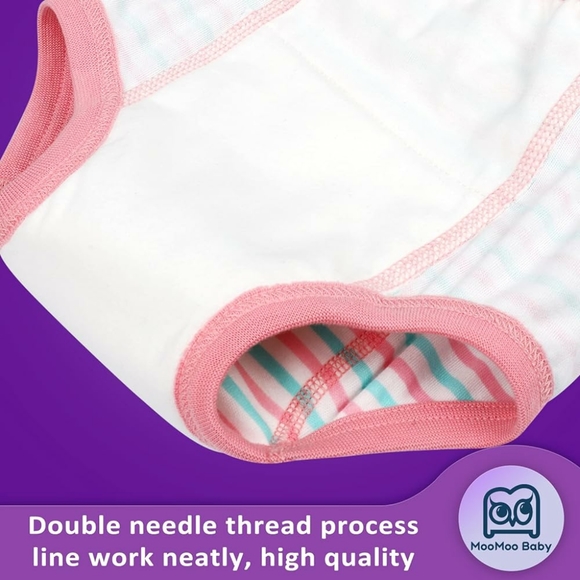 NWT MooMoo Baby Cotton 3 Training Pants Potty Training Underwear Sz 6T - Picture 4 of 8